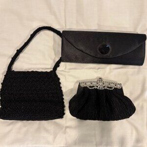 Party Purse - Three (3) Black Party Purses